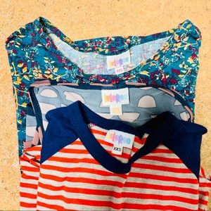 XXS Lularoe 3 Top Bundle